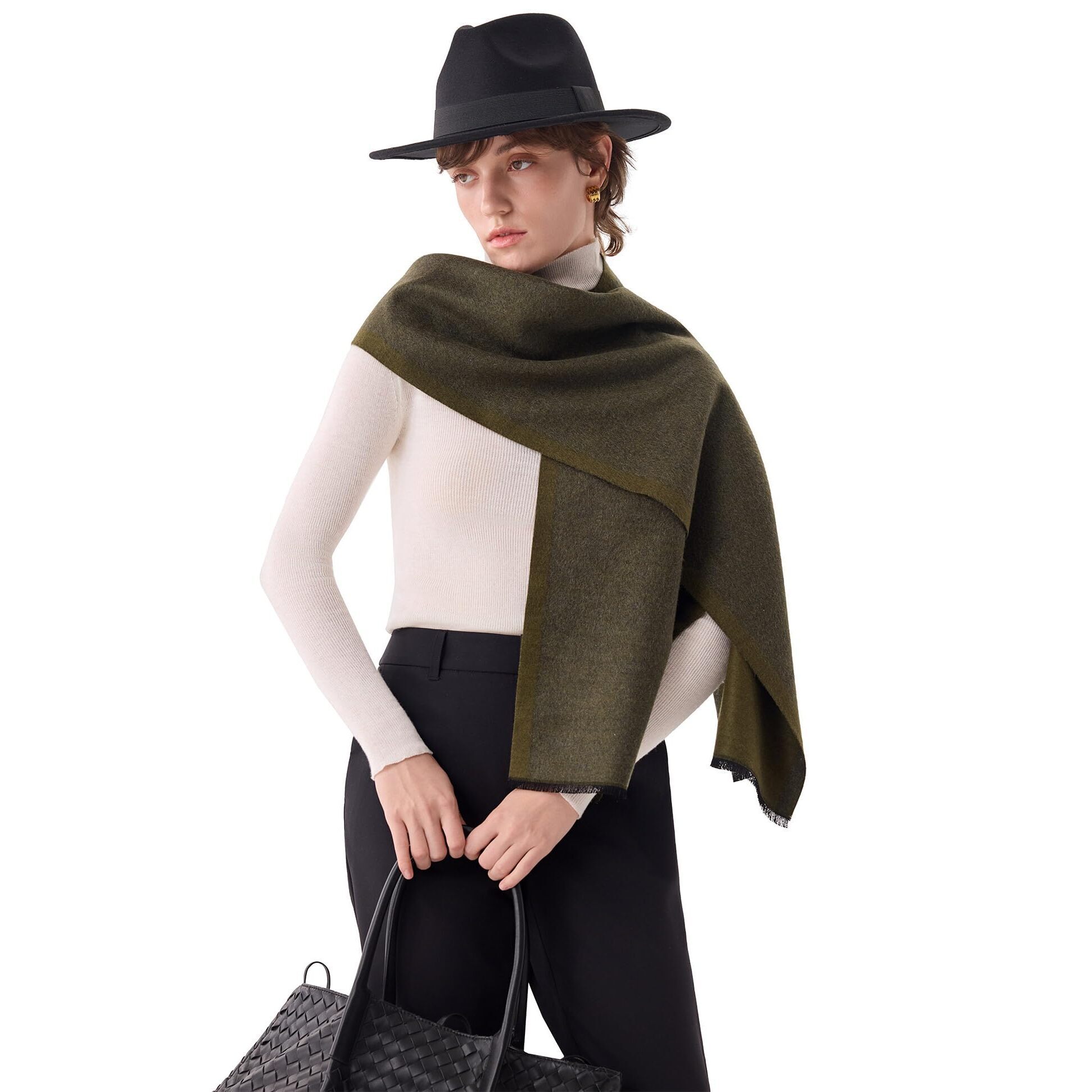 5635 Luxurious Silk Scarf For Women, Warm Soft Scarves Winter Gift